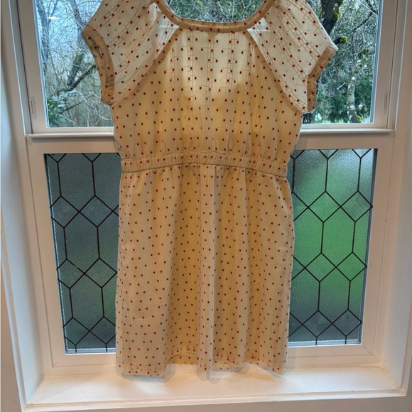 J. Crew Cream Polka Dot Midi Dress - Picture 2 of 7